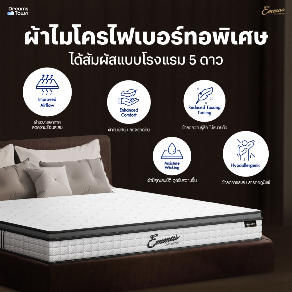 Emmas ที่นอนยางพาราแ