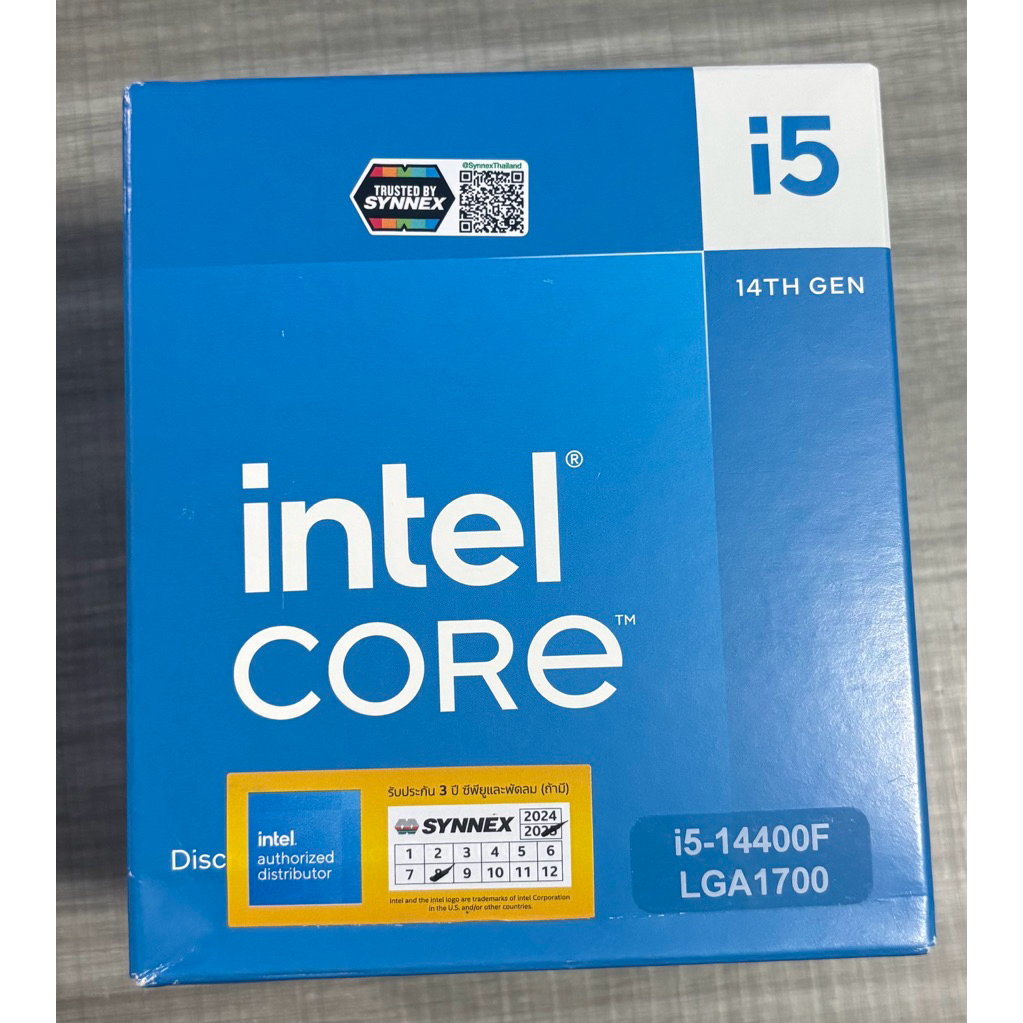 Cpu I5 14400f มือ1 ประกัน advice 08/68 พร้อมส่ง