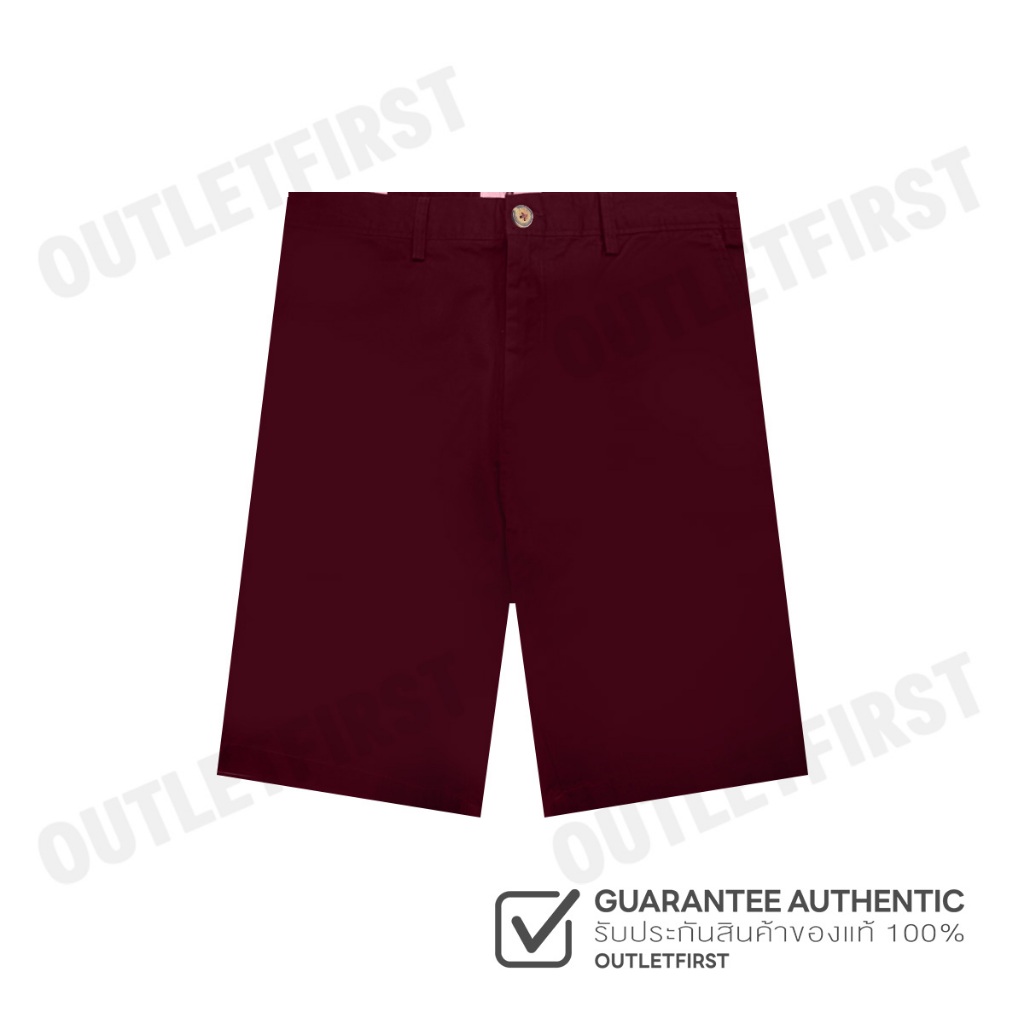 JOHN HENRY รุ่น MEN'S SLIM FIT SHORTS PANT (BURGUNDY) CODE: JH S424MSHSM11 กางเกงขาสั้น กางเกงลำลอง 