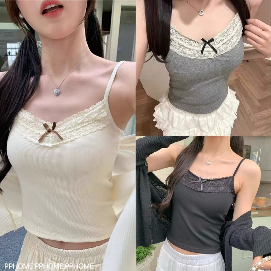 เสื้อกล้ามคอวียาวปานกลางสำหรับผู้หญิง ทรงคอวี ยืดหยุ่นสูง พร้อมเสื้อชั้นในทรงคัพที่สวมใส่สบาย Moonli