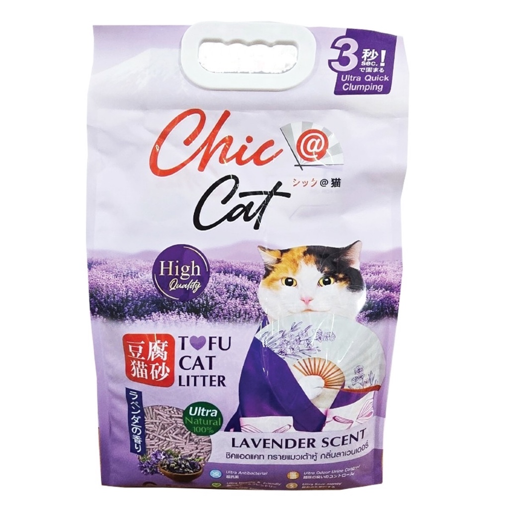 (6ลิตร) ทรายเต้าหู้สำหรับแมวChic @cat Tofu Litter ขนาด6ลิตร - รูปที่ 3