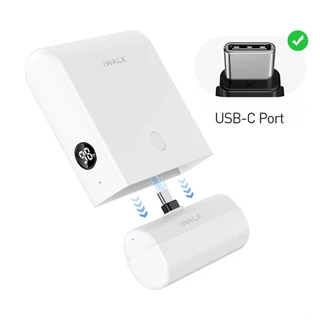 iWALK LinkPod Plus แบตสำรองหัวชาร์จไร้สายพร้อมเคสชาร์จความจุ 13500mAh ชาร์จเร็ว 20WFastCharge :White