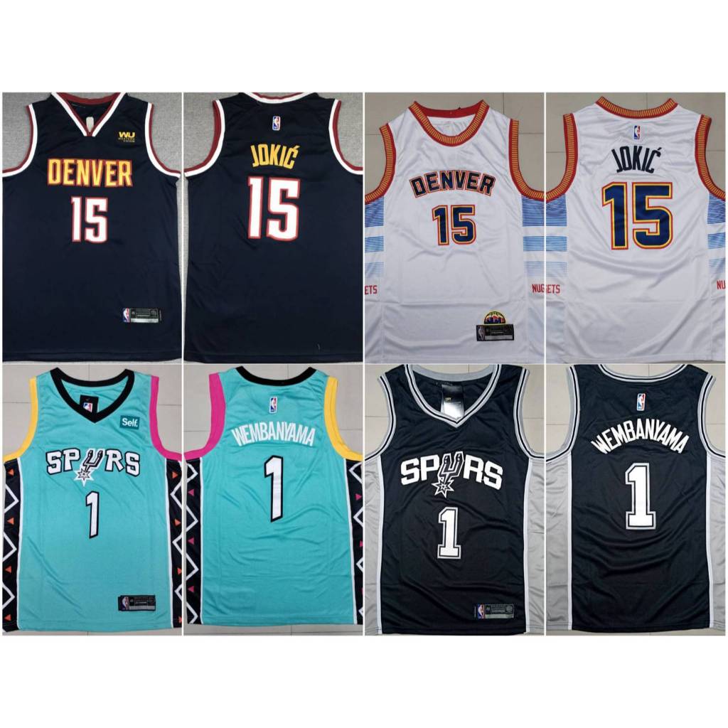 เสื้อบาสเกตบอล Basketball Jersey - Jokic, Wembamyama เหมาะเล่นกีฬา บาส, ฟิตเนส, แฟชั่น