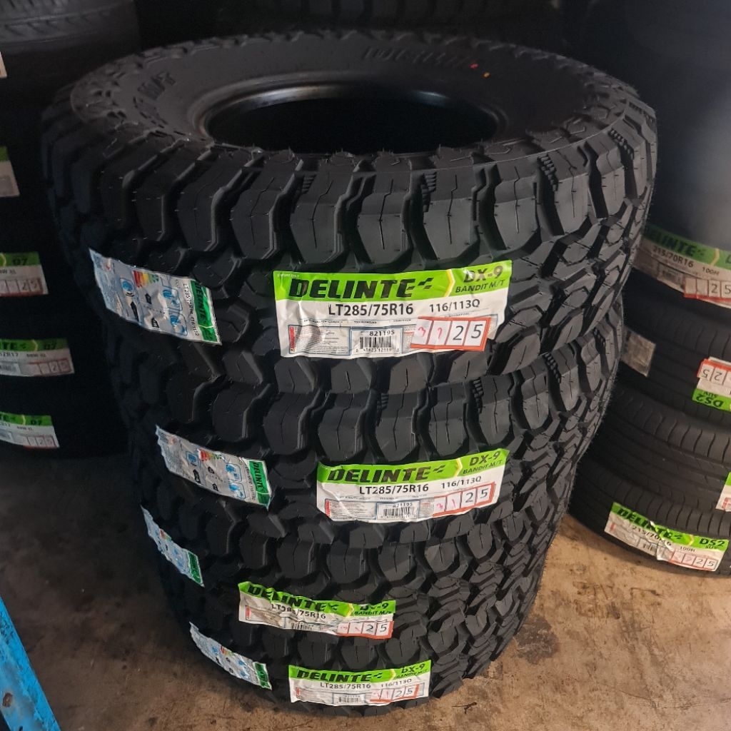 ยางผลิตไทย285/75R16ยี่ห้อดีเซนติ DELITEยางใหม่ปี2025ยางผลิตประเทศไทยดอกยาง MTยางสำหรับสายลุย(ราคาต่อ4เส้น)