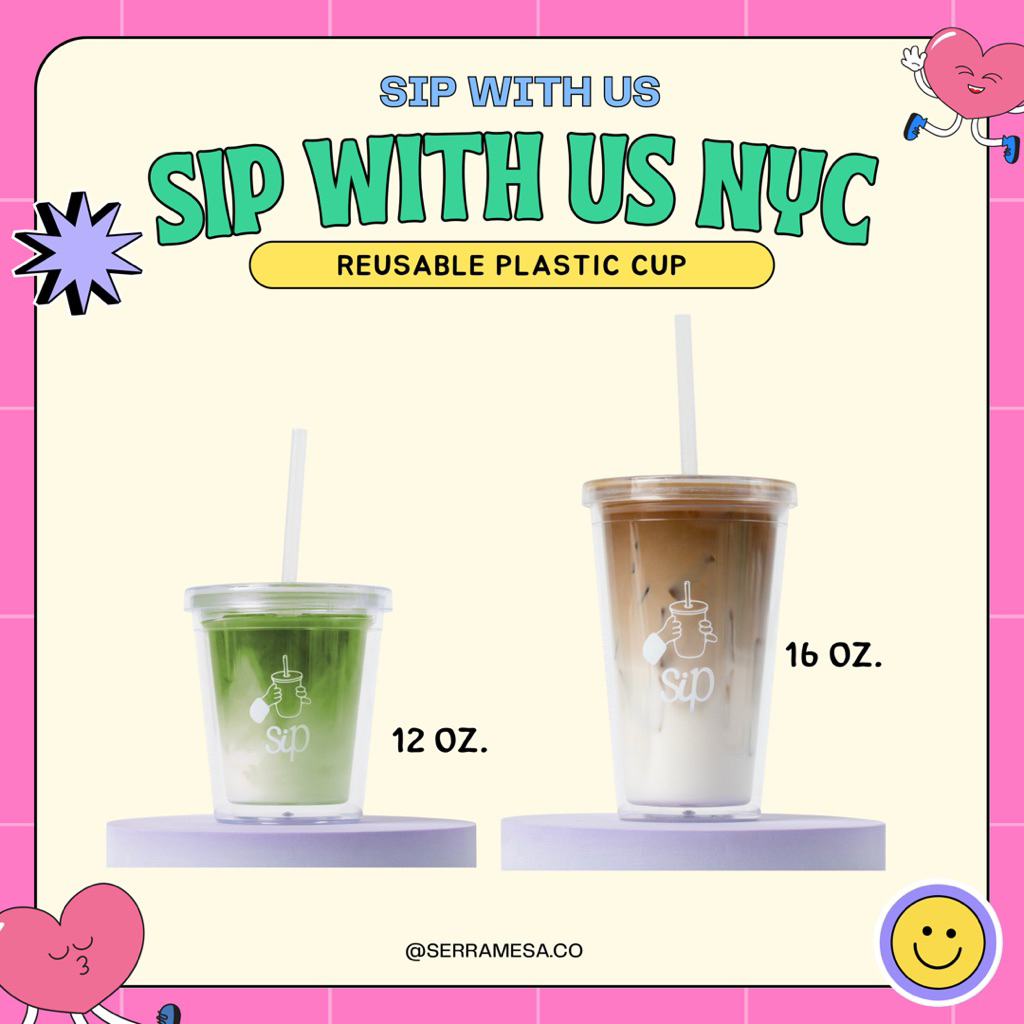 แก้วใส่มัทฉะ สุดเก๋ จากแบรนด์ sipwithus NYC 🗽ของแท้น่ารักมากๆๆ ช่วยให้น้ำแข็งละลายช้า รักโลก 🩵