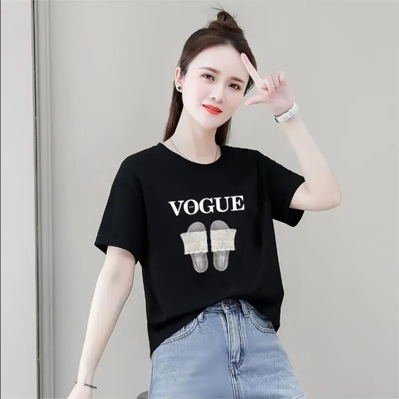 เสื้อครอปสาวอวบน่ารักสไตล์เกาหลี oversize เสื้อผ้าคนอ้วนไซส์ใหญ่ เสื้อยืดสวยๆผู้หญิงฤดูร้อนใหม่ ผ่าด้านหลัง ผ้าใส่สบาย รูปที่ 5