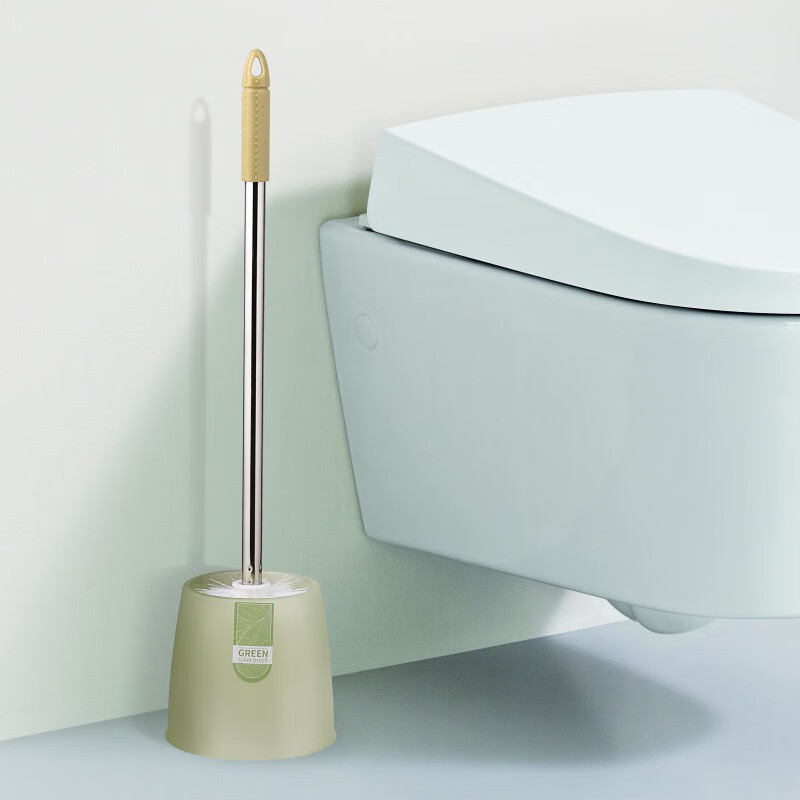 แปรงขัดห้องน้ำ แปรงล้างสุขภัณฑ์ แบบหัวกลม ที่ขัดห้องน้ำ ไม้ขัดส้วม ได้ทั้งแขวนและตั้งไม่ต้องเจาะรูให้พนังเสียหาย - รูปที่ 2