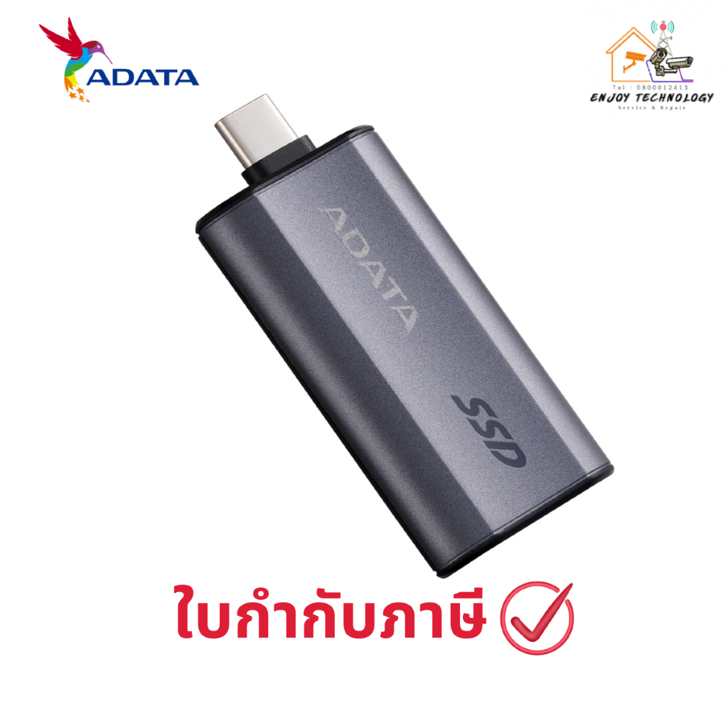 เอสเอสดี ADATA SC750 ExtSSD 2000GB Type-C R1050 BK (ADT-SC7502000GCCBK) ประกันศูนย์