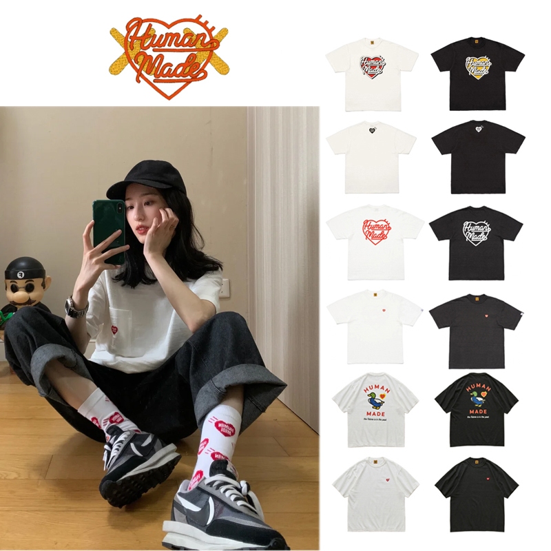 HUMAN MADE. POCKET T-SHIRT WHITE/BLACKCK แท้ 100% ของใหม่พร้อมส่ง