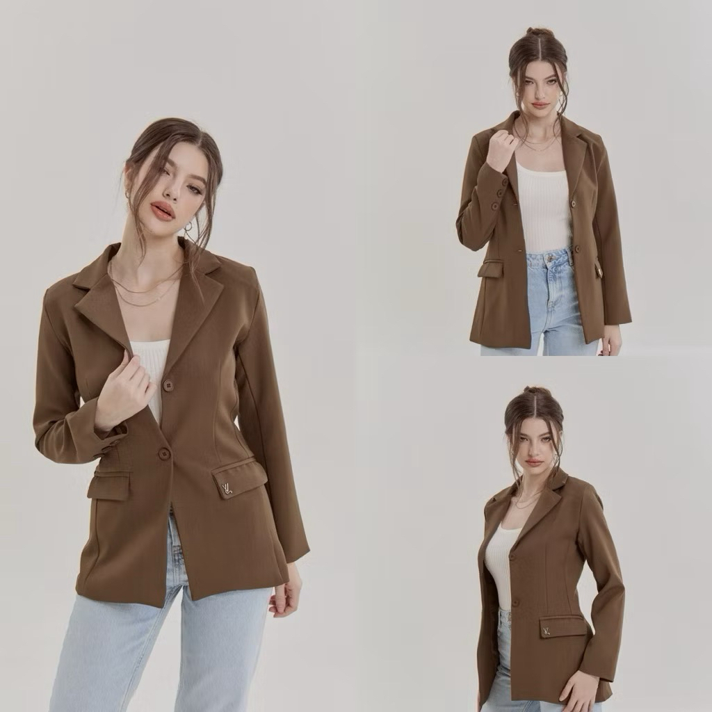 มือ1:Blazer เสื้อคลุมสูทเบลเซอร์ เข้ารูปจากร้าน Vellis_Closet