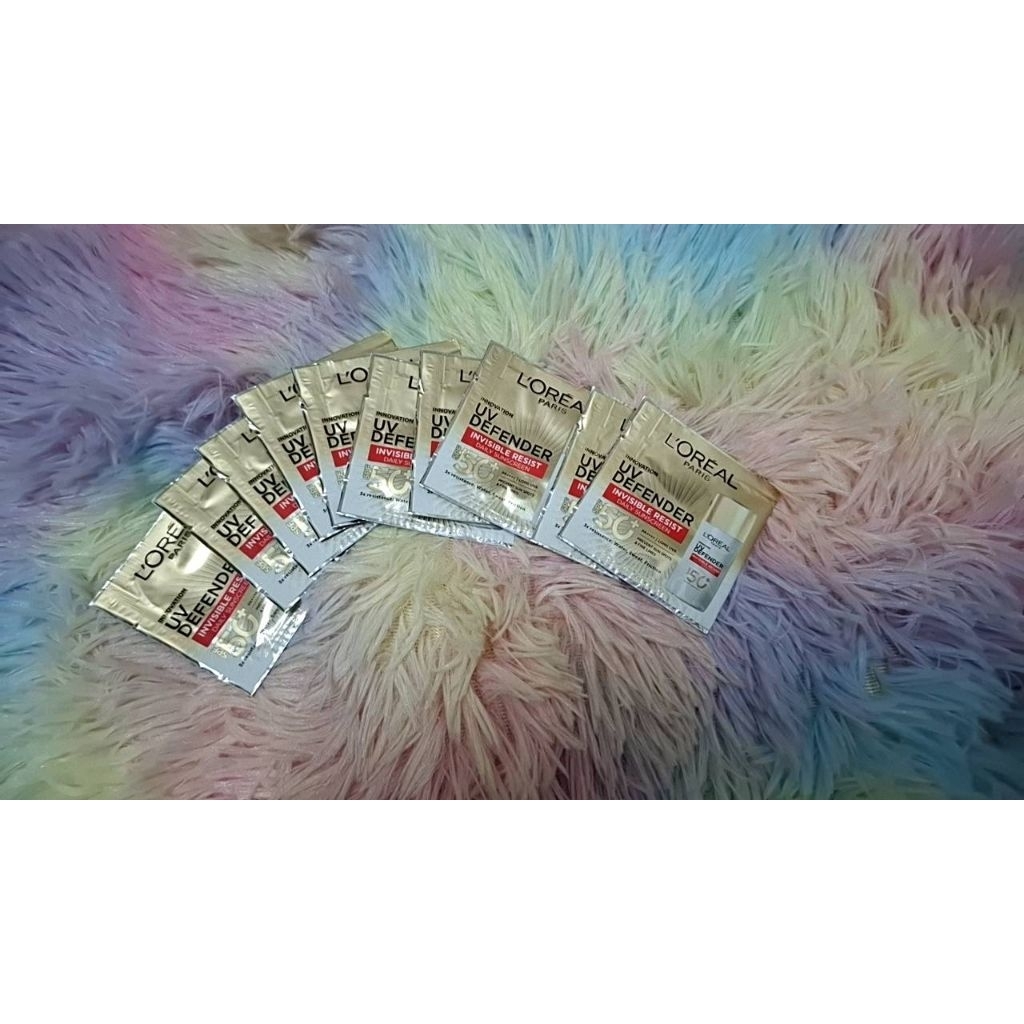 Loreal Paris UV Defender ลอรีอัล ปารีส เซรั่มกันแดด Invisible Resist 1.5 ml x 5 ซอง