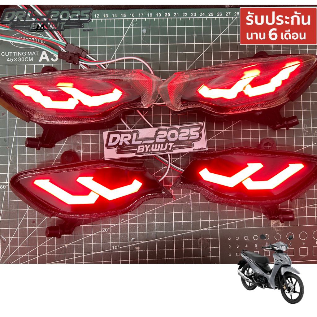 ไฟเลี้ยวแต่ง wave110LED ปี2019-2025 ราคาเป็นคู่