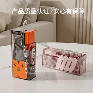 กล่องใส่ไหมขัดฟันอัตโนมัติแบบพกพาสะดวกกับ10ชิ้นไหมขัดฟัน