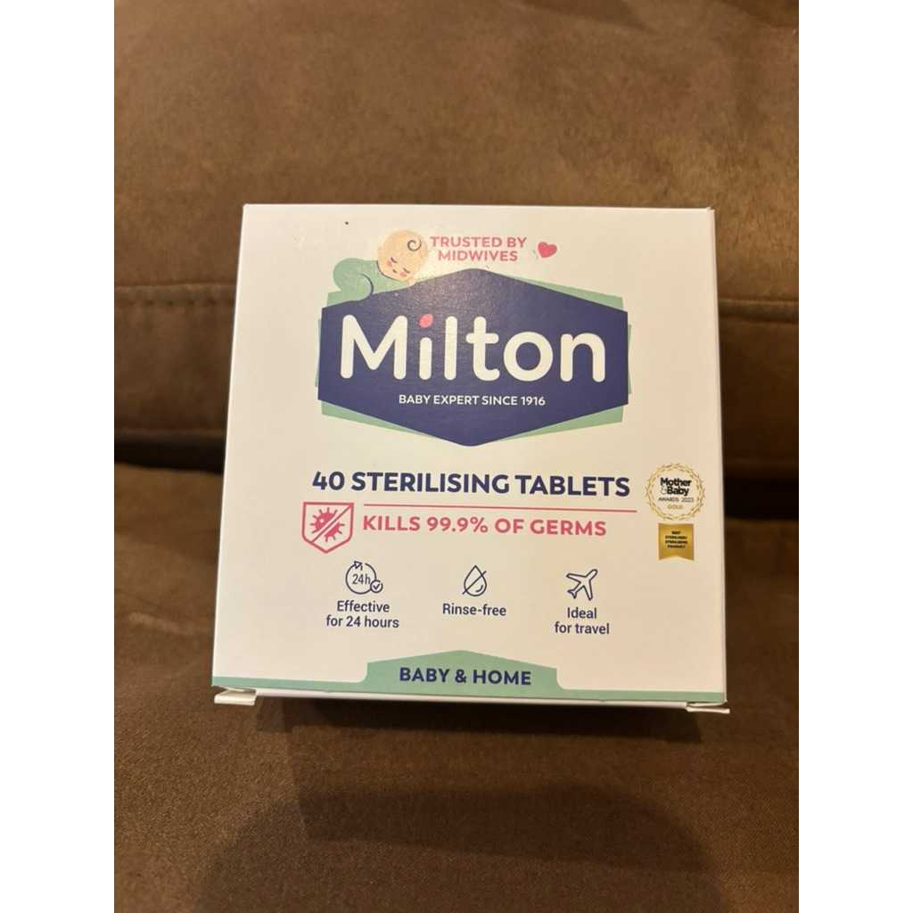 (ของแท้จากอังกฤษ) เม็ดฟู่กำจัดเชื้อโรค ล้างขวดนมและอุปกรณ์ Milton ขนาด 40 เม็ด