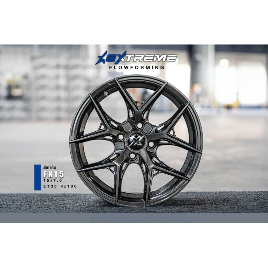 แม็กใหม่​ FX15 ขอบ15​  4รู×100​ (4วง)