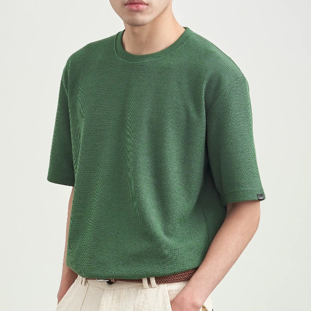 PROMAN เสื้อยืดผู้ชาย ผ้าคอตตอนแท้ ใส่สบาย ระบายอากาศ ทรงสวย ไซส์ M-3XL รูปที่ 7