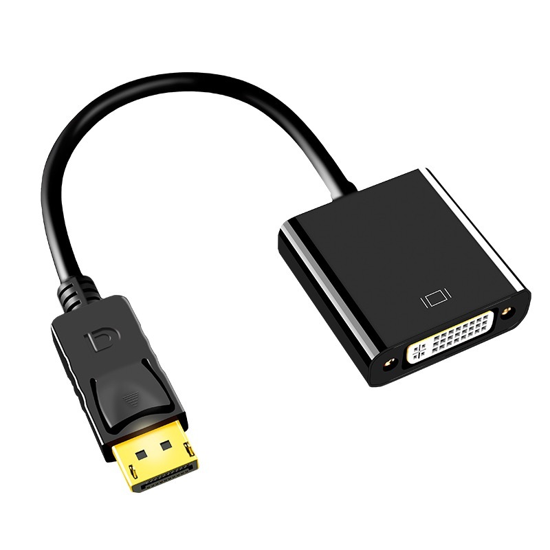 Display to DVI Adapter Converter, Display Port DP To DVI-I Adapter Displayport DVI-D Splitter Male to Female Video Link