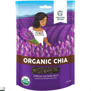 เมล็ดเชีย ออร์แกนิค ขนาด 200 กรัม / 1 กิโลกรัม ( Organic Chi…