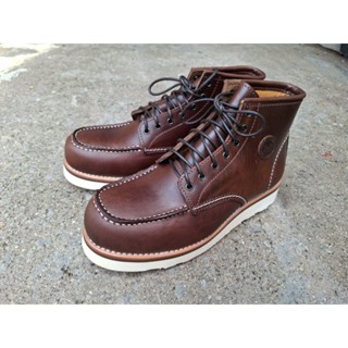 รองเท้าเซฟตี้หัวเหล็กแผ่นพื้นเหล็กหนังแท้ออยล์พูลอัพ  พื้นโฟ…