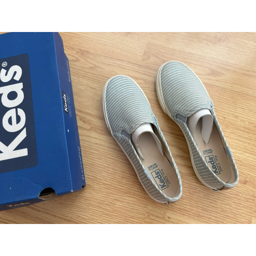 รองเท้า Keds DOUBLE DECKER STRIPE BLUE 🌟  Size :  USA 7 UK/GB 4.5 EUR 37.5