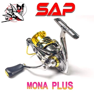 รอกสปินนิ่ง SAP รุ่น MONA PLUS ลูกปืน 7+1 🟡 อัตราทด 5:2:1 แขนหมุนเกลียว มีซีลกันน้ำ 4 จุด