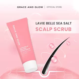 Grace and Glow Lavie Belle Sea Salt Scalp Scrub - สครับหนังศีรษะ ลดความมันส่วนเกิน บำรุงเส้นผมให้แข็งแรงเงางาม