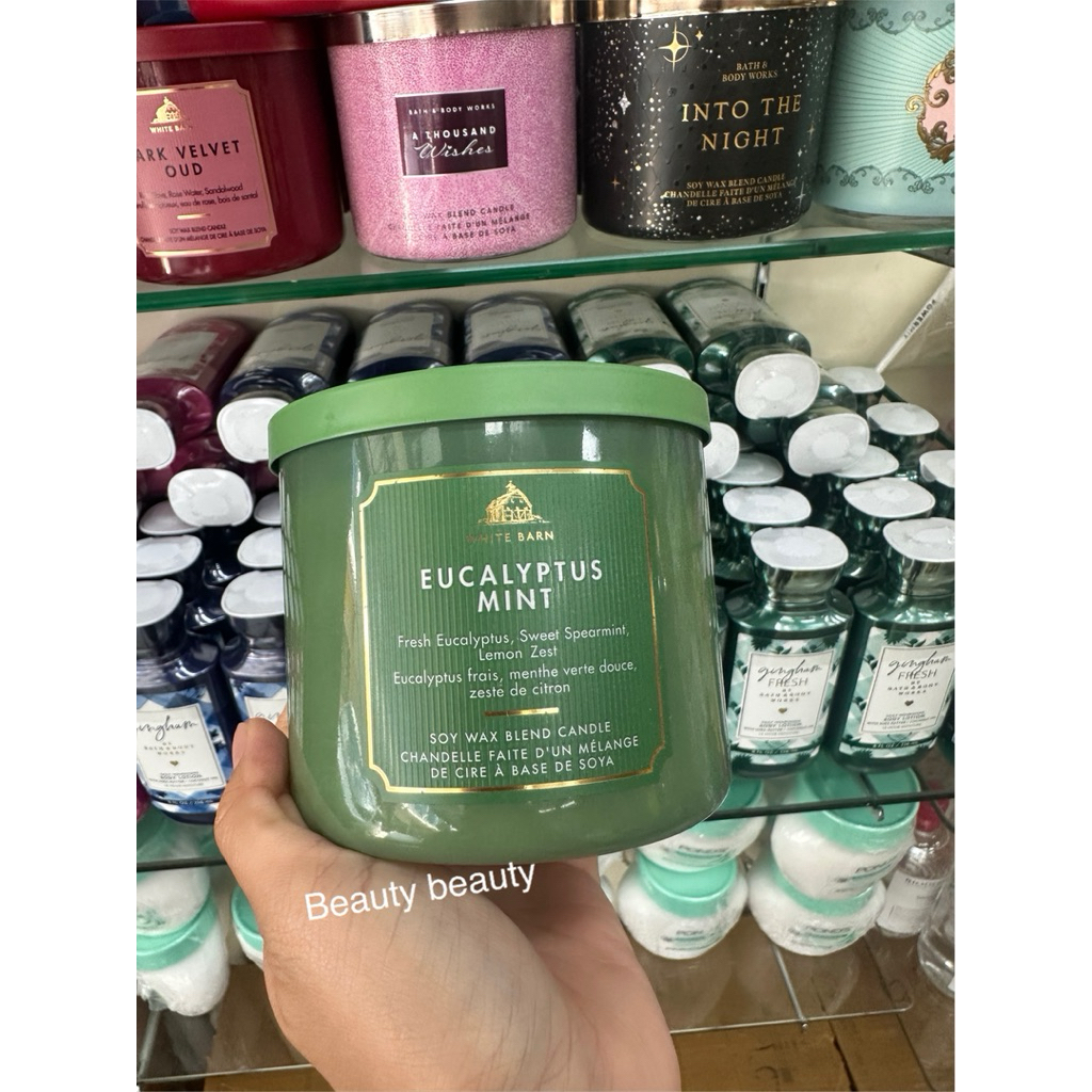 Bath & Body Works Eucalyptus Mint 3-Wick Candle 411g.