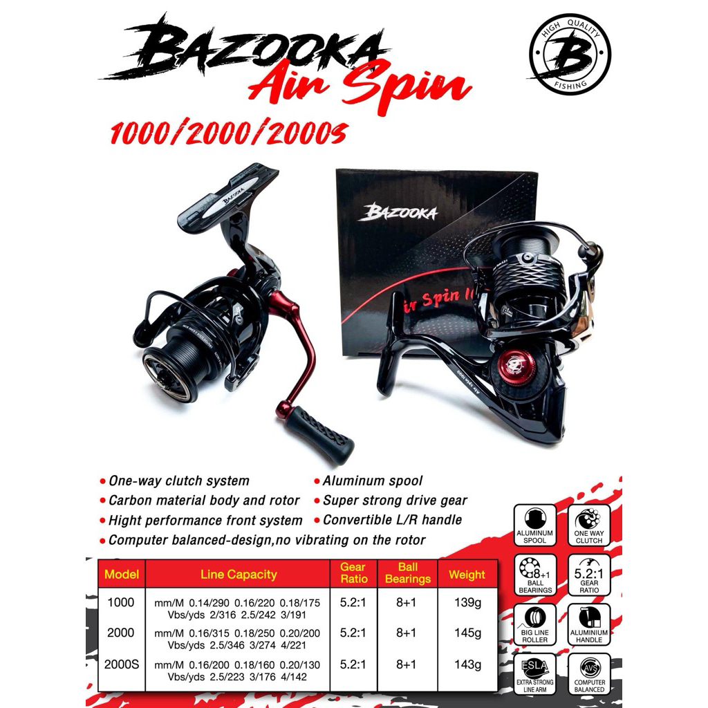 รอกสปินBAZOOKA AIR SPIN