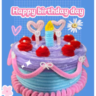 🎂✨ เค้กลวดกำมะหยี่เปิดใส่ของได้ ของขวัญวันเกิด พร้อมกล่อง🎂