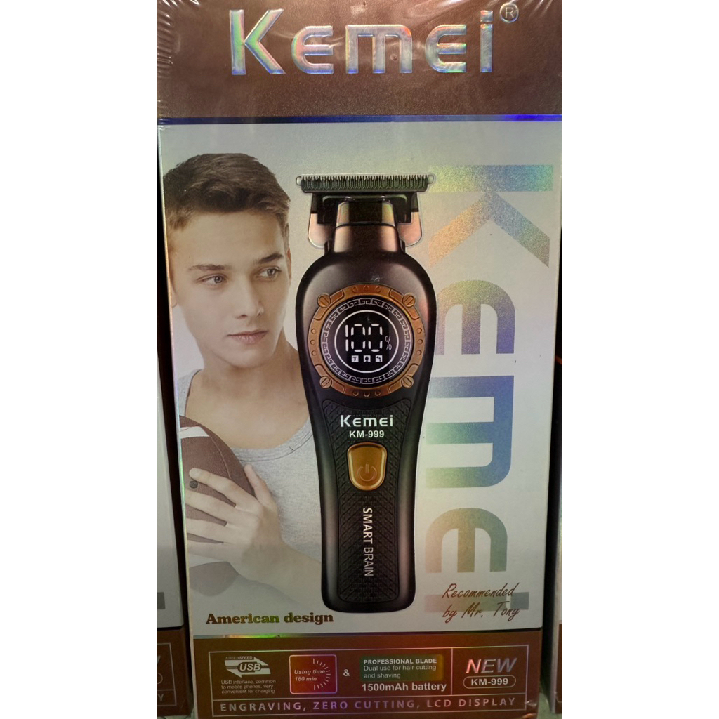 ปัตตาเลี่ยนKEMEI  km-999 ปัตตาเลี่ยนไร้สาย