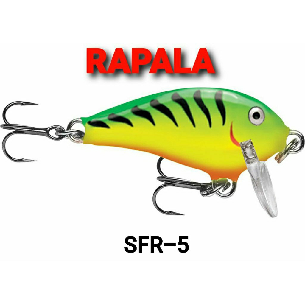 เหยื่อ​ปลอม​ลิ้นสั้น  RAPALA  SHALLOW  RUNNER  FAT.RAP  SFR -​ 5