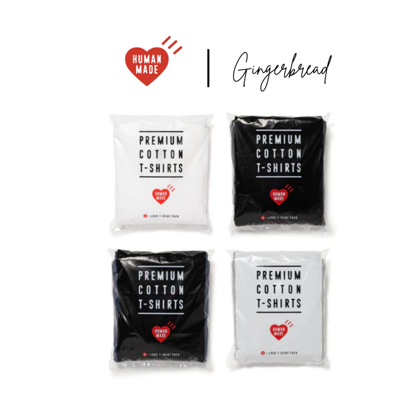 HUMAN MADE l 3-PACK T-SHIRT SET มี 4สี