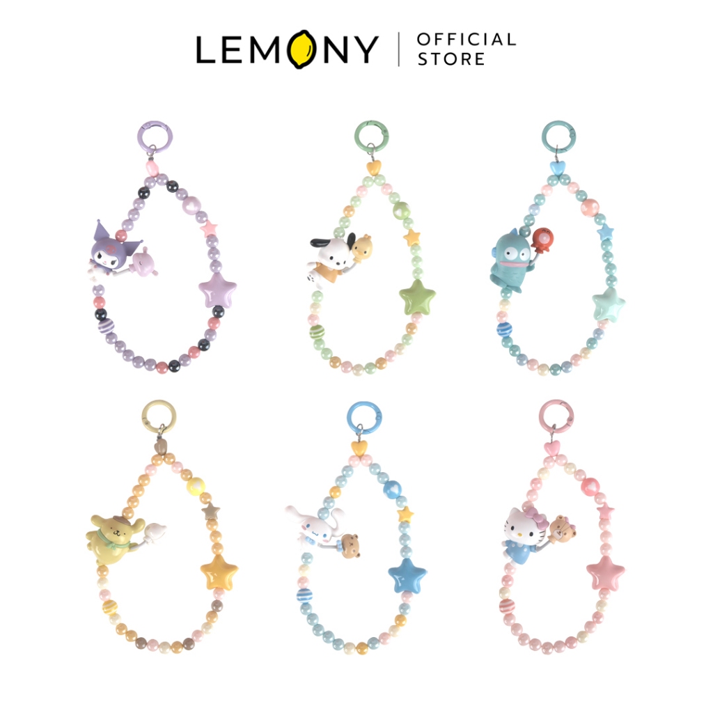 LEMONY กล่องจุ่มพวงกุญแจสายคล้องโทรศัพท์ Sanrio Characters Series ขนาด 20 ซม. (Balloon Adventure) Cinnamoroll