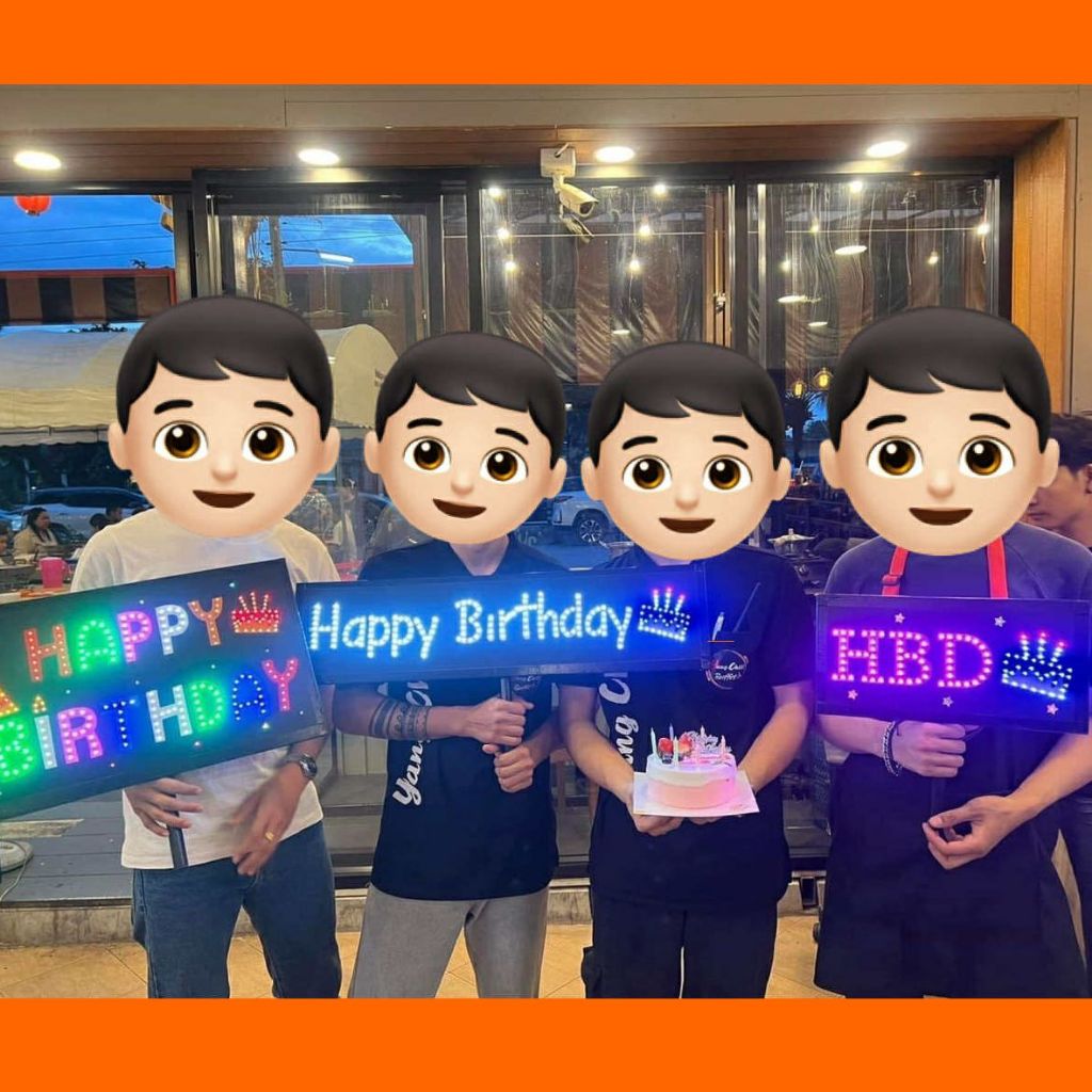 ป้ายไฟ LED HAPPY BIRTHDAY สินค้าพร้อมส่ง