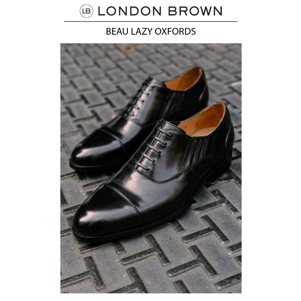 LONDON BROWN - BEAU LAZY OXFORDS