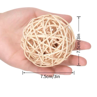 R-35 บอลนกแก้ว 7.5cm ขนาดใหญ่ ของเล่นนก ของเล่นกระต่าย