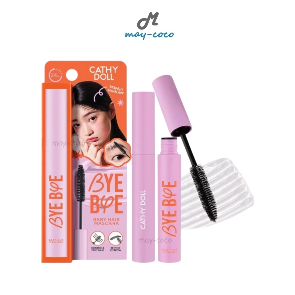ถูก/แท้/มีไลฟ์ มาสคาร่า Cathy Doll Bye Bye Baby Hair Mascara มาสคาร่าใส เนื้อเจลใส ปัดคิ้ว คิ้วปัง เก็บไรผม ผมเป๊ะ