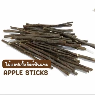 ⭐️ ไม้แอปเปิ้ล Apple Sticks (ลับฟันสัตว์) ขนาดทดลอง (ขนมอาหารสัตว์ฟันแทะแฮมสเตอร์ ชูก้าไรเดอร์ เม่นแคระ ดอเม้าส์)