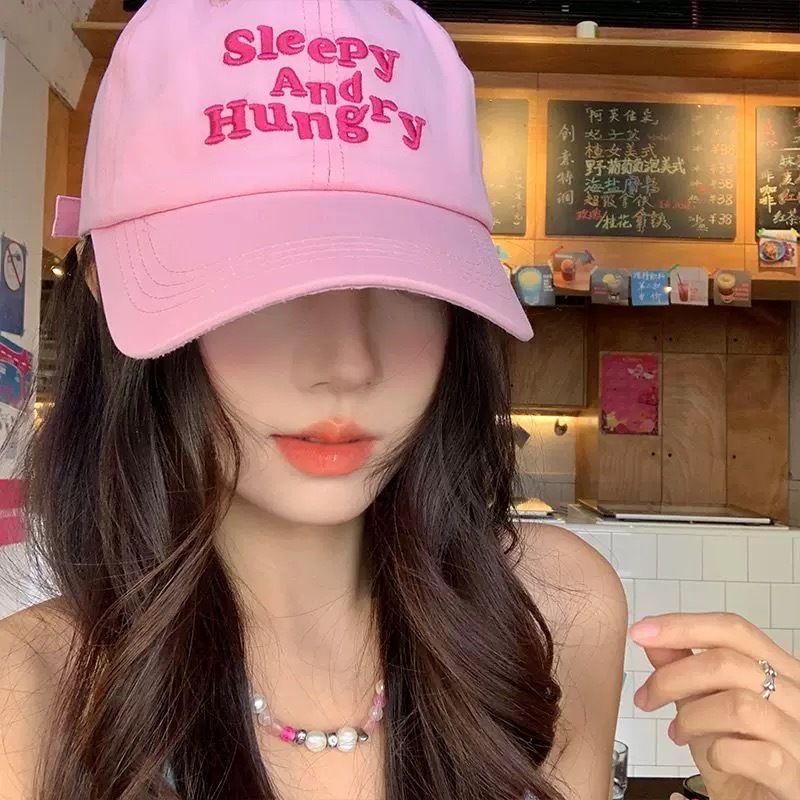 หมวกเบสบอล ปักตัวอักษร สีสันสดใสน่ารักและลำลอง เเฟชั่น  152 - รูปที่ 4