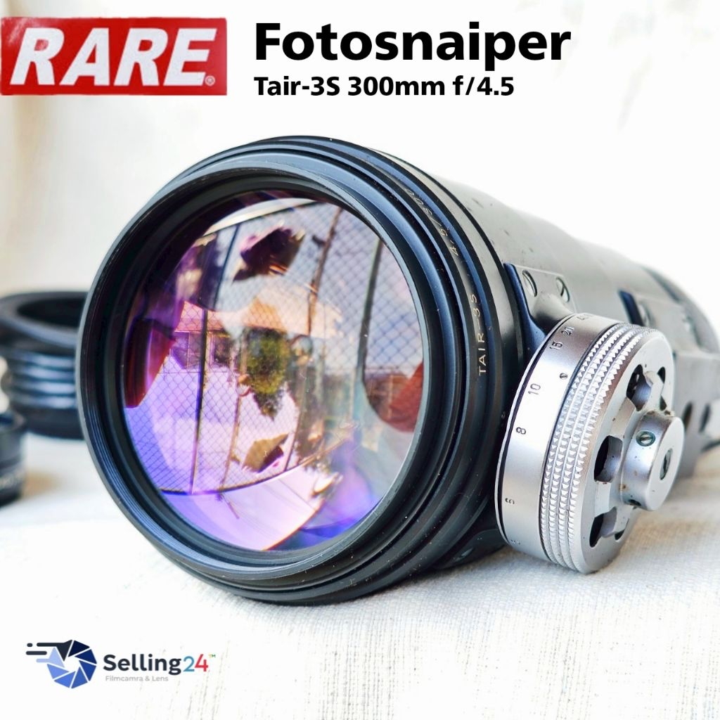เลนส์ Soviet lens TAIR - 3S 300mm F4.5 Telephoto lens Mount M 42For Photo