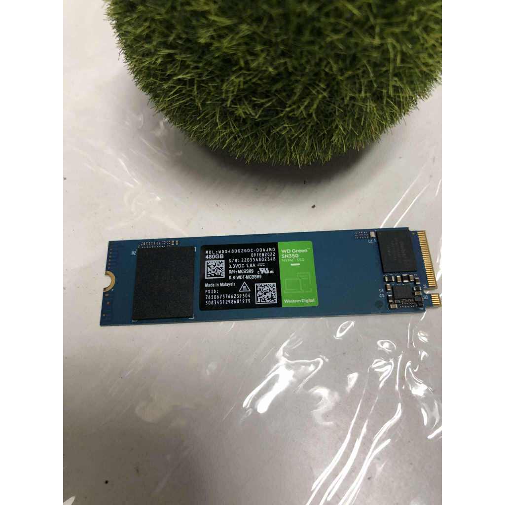 480 GB SSD (เอสเอสดี) WD GREEN SN350 PCIe/NVMe M.2 2280 ไม่มีกล่อง ใช้งา่นปกติ