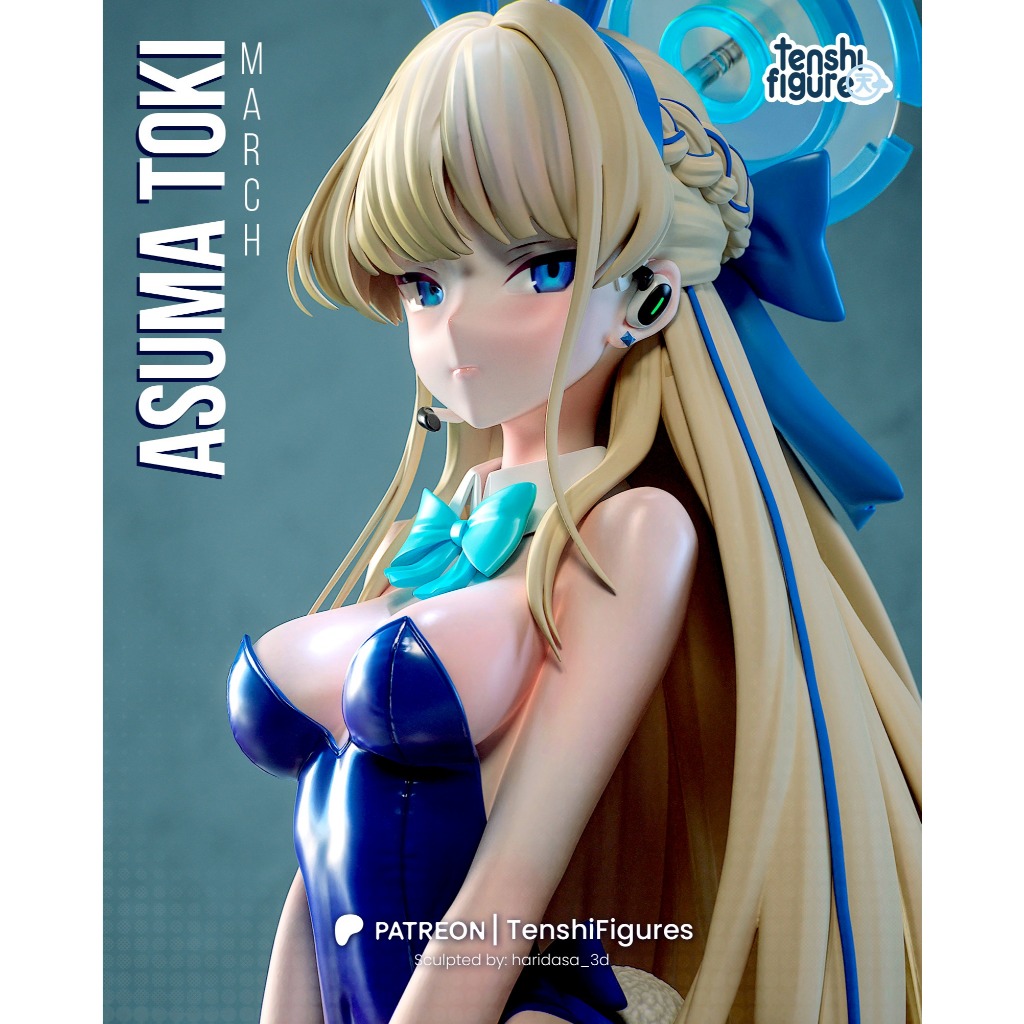 โมเดลดิบยังไม่ทำสีจาก Blue Archive : Asuma Toki [เรซิ่น]