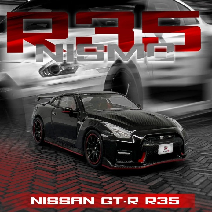 Nissan GTR R35 Nismo Black 1:64 (INNO64)