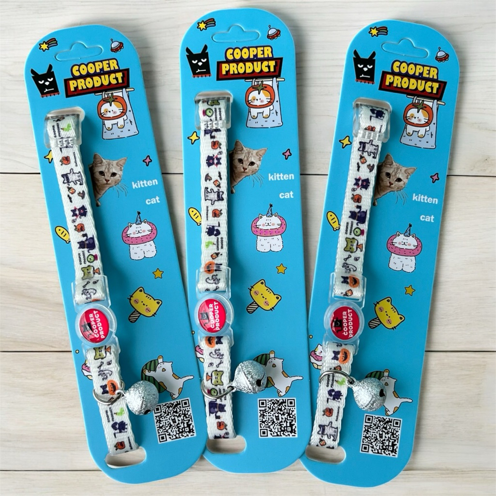 10เส้นสุดคุ้มราคาถูกพร้อมส่ง ปลอกคอนิรภัยแมวCooper products