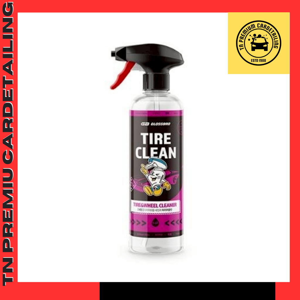GLOSSBRO Tire Clean, โฟมสเปรย์ทำความสะอาดยางและล้อ 500ml