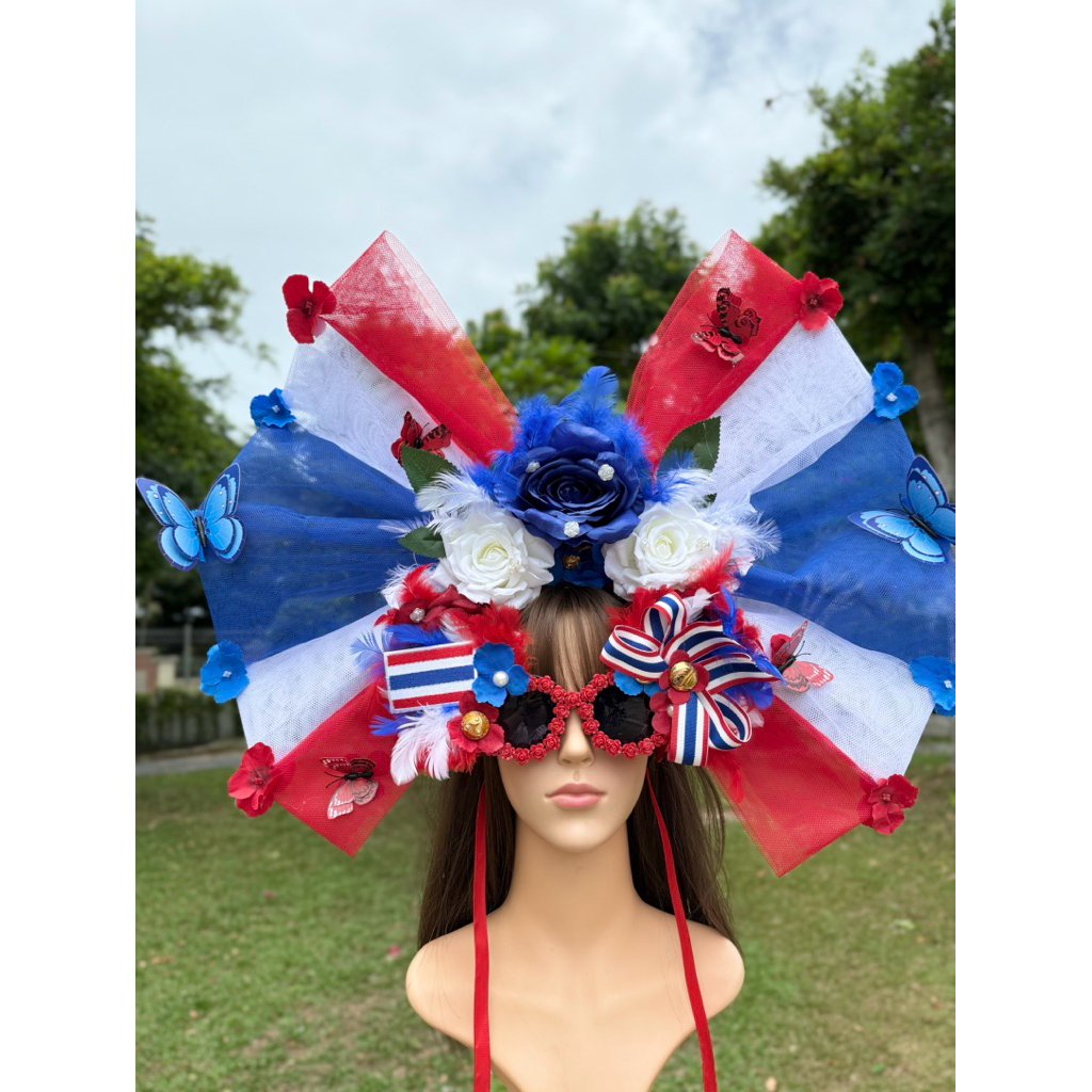 รวมพร็อพไทยแลนด์ที่คาดผมโบว์ยักษ์ แว่น ชฎา คาดผม🇹🇭พร้อมส่งจากไทย🇹🇭