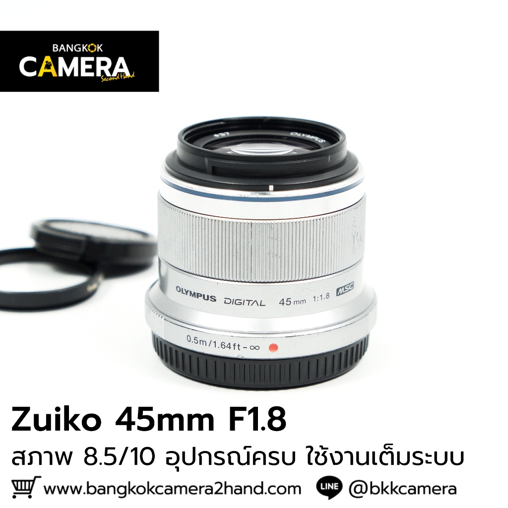 Zuiko 45mm F1.8 อุปกรณ์ครบ