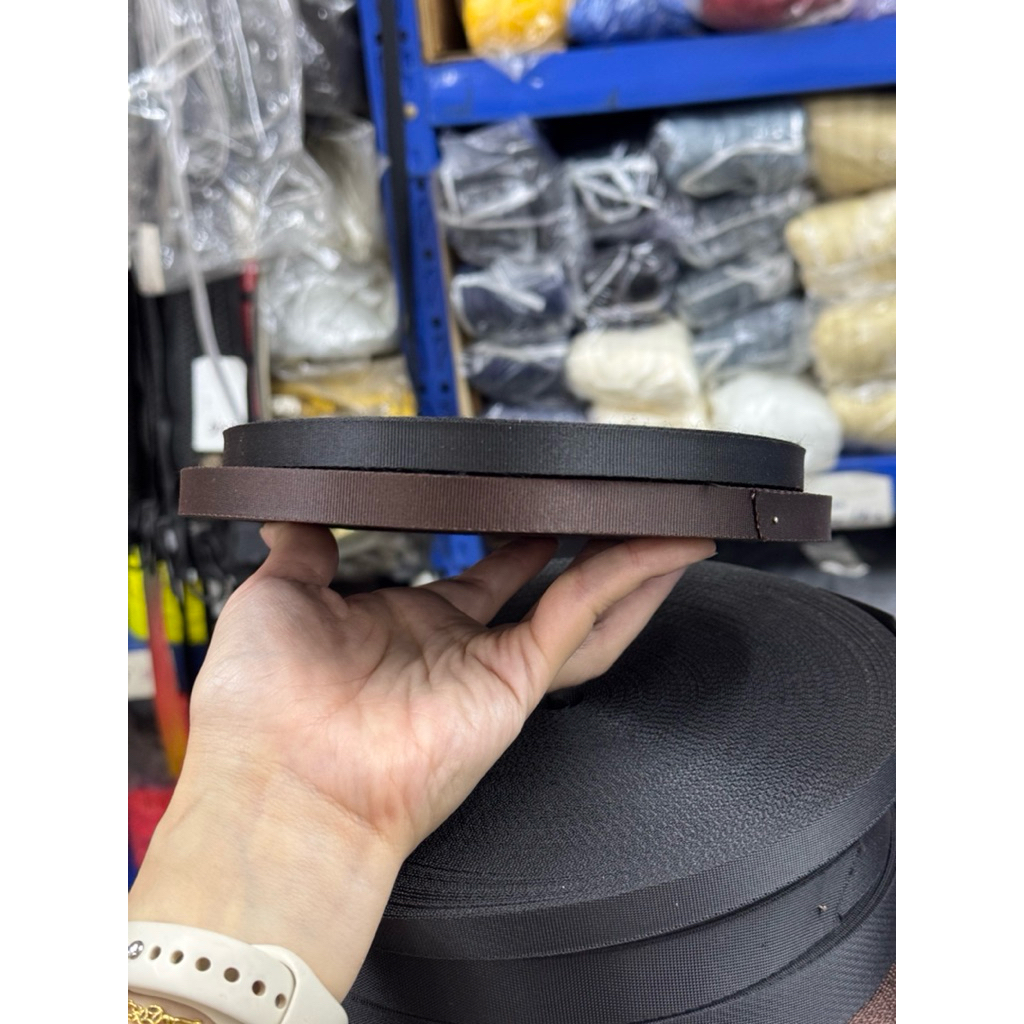 (1 หลา) สายนิรภัยไนล่อน สำหรับเบลท์รถยนต์ เข็มขัดนิรภัย seat belt สายรัดกระเป๋าสาย ไนลอนเรียบ+ก้างปลา/สายเบลท์ ราคา ถูกที่สุด ดีลบีเคเค แกลเลอรีภาพที่ 7