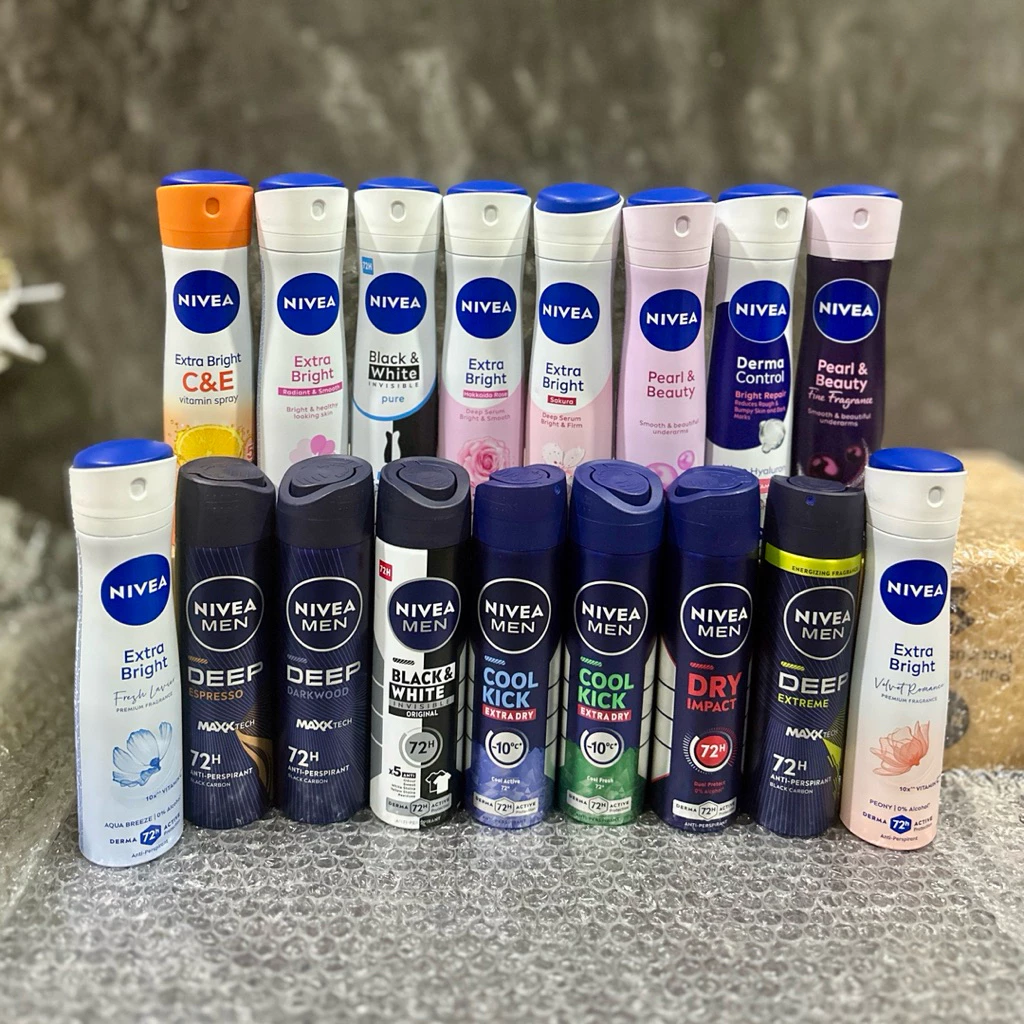 Nivea spray นีเวีย สเปรย์ 150 มล. นีเวียสเปรย์ระงับกลิ่นกาย ผู้ชาย ผู้หญิง