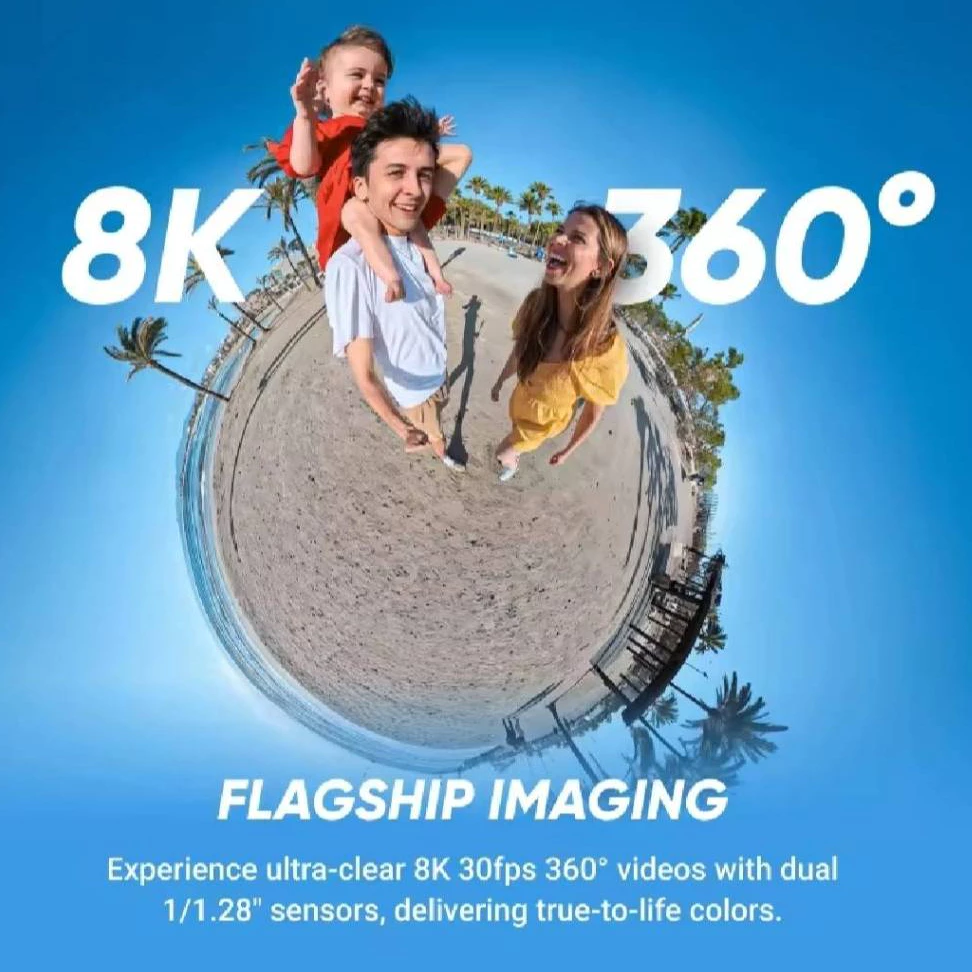 [Starter] Insta360 X5 Action Camera 8k 360 องศา ใหม่มือ 1️⃣  ในซีล แท้ 💯 % ประกันศูนย์ไทย 1️⃣ ปี thumbnail 3